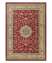 Tappeto KAZAKH 2154 rosso e beige cm.200x300 stile orientale persiano alta qualità con effetto lucente