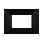 Placca Piramide Serie Moon 3P Colore Nero Compatibile Con Bticino Axolute