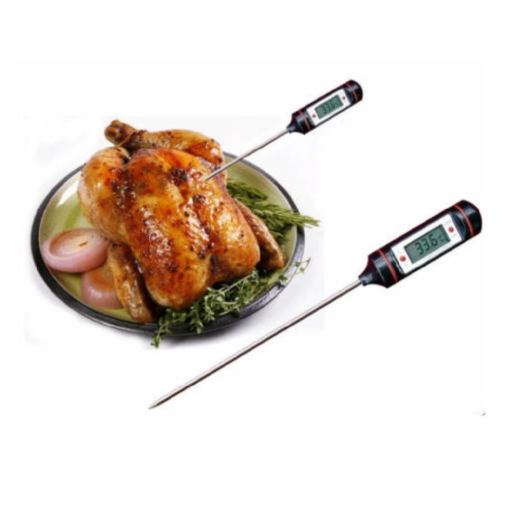 Trade Shop - Termometro Da Cucina Digitale Con Lettura Istantanea Display Lcd Sonda Lunga -