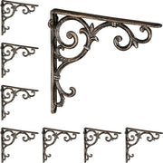 Set di sosteggi per tavolo in ghisa con decorazioni in bron