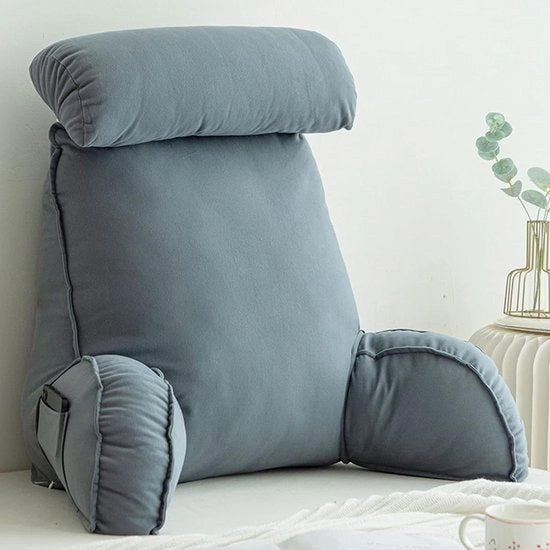 Cuscino lettore premium per adulti - Cuscino per schiena con testiera - Alta densità - Posizione naturale - Cuscino per TV - Cuscino per gaming - Blu Grigio

Specifica tecnica: 
- Modello: 
- Materiale: 
- Dimensioni: 
- Peso: