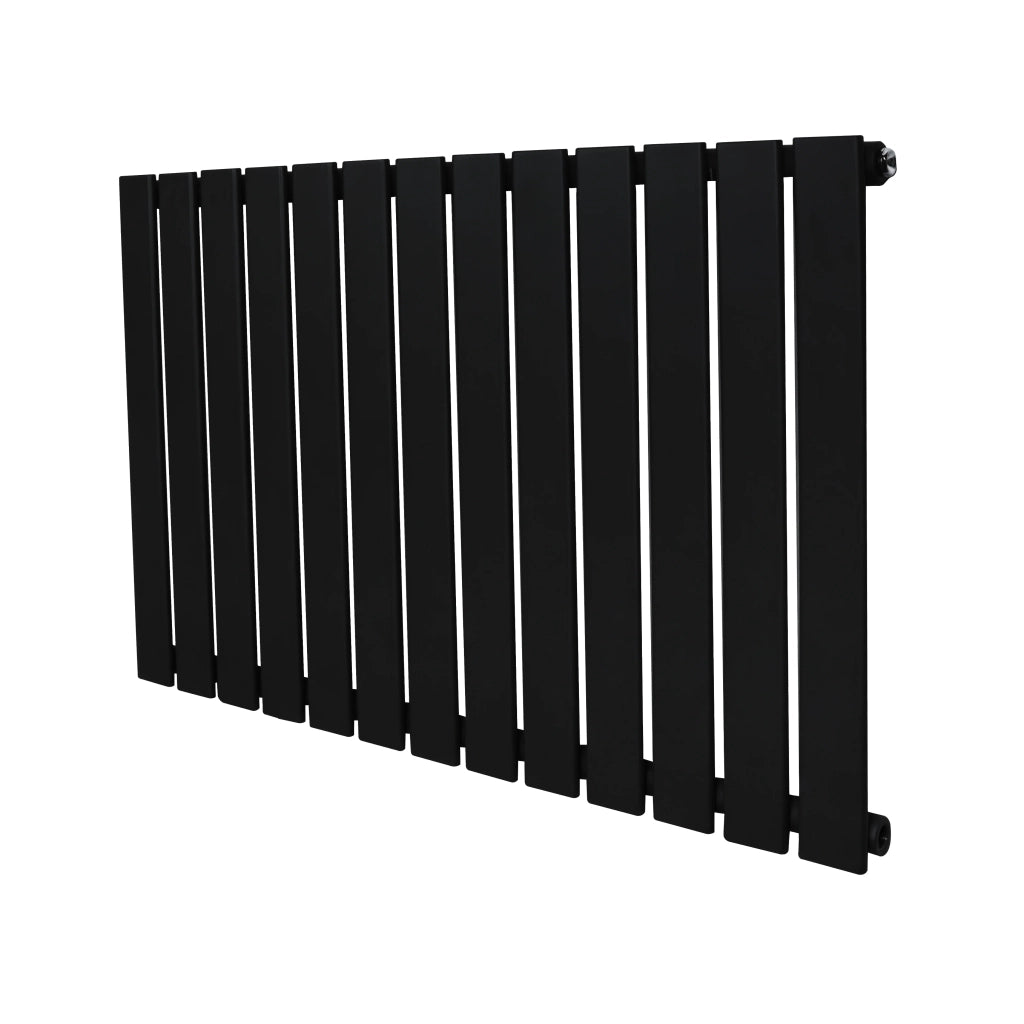 Radiatore Orizzontale Design Piatto Colonna Singola Nero 600x910 mm