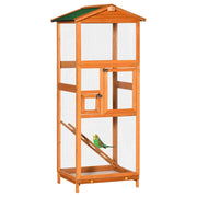 Gabbia per Uccelli da Esterno in Legno ¨C zephmum ¨C Arancione 165x50x50