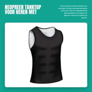 Top di allenamento per uomo impermeabile - Neopreen - Corsetto di allenamento - XXL - Tessuto superelastico a tre strati