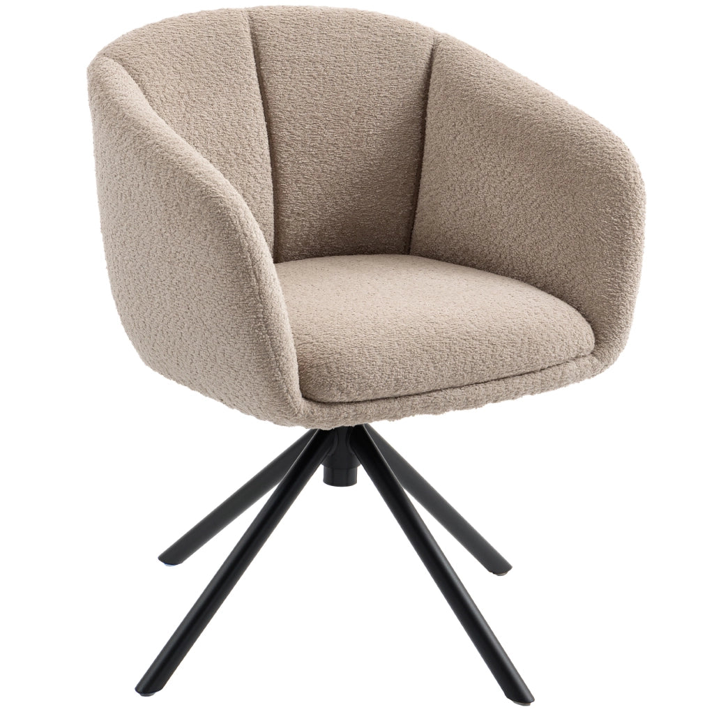 Poltrona girevole imbottita ¨C zephmum ¨C beige chiaro