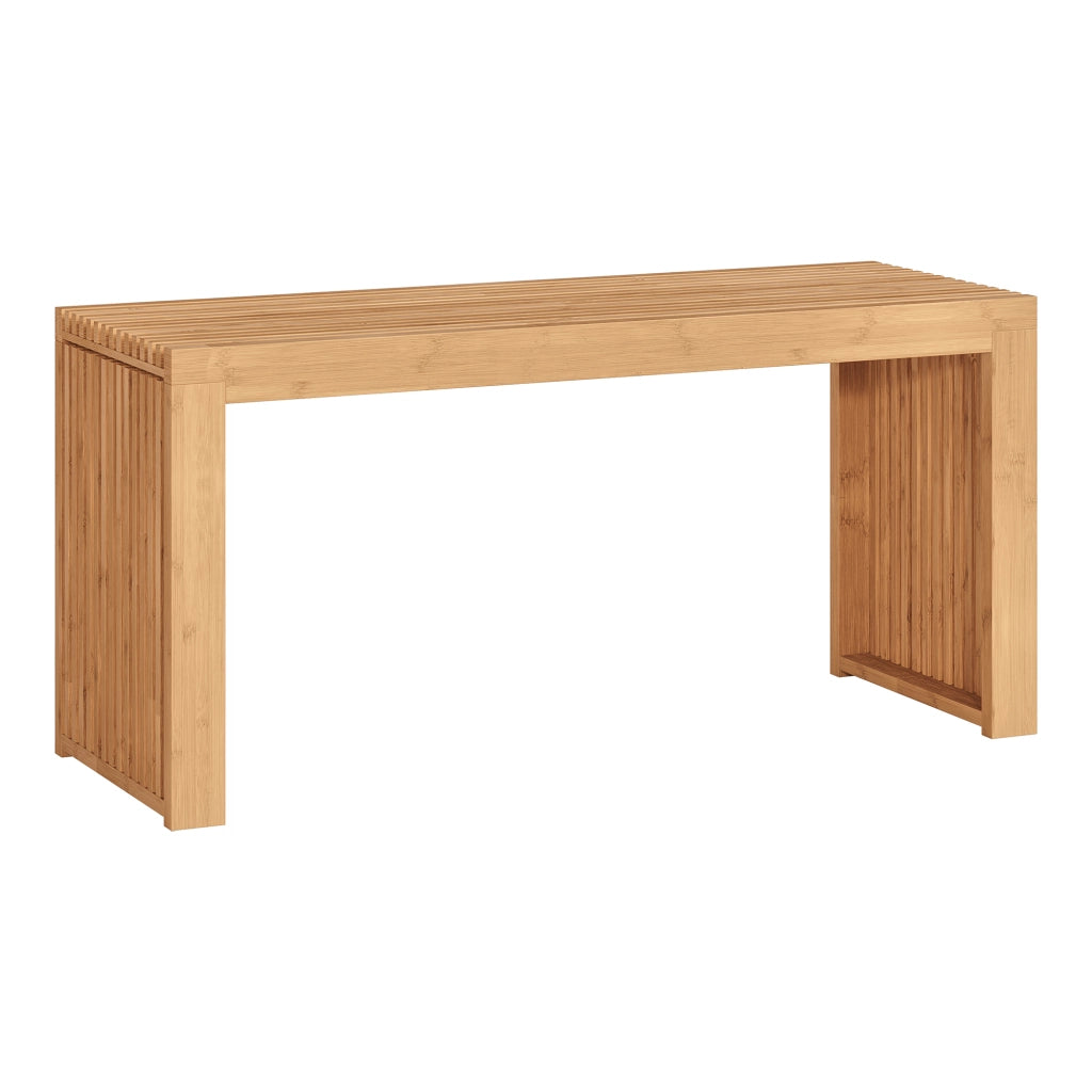 Panca da Scarpe Korjad Seduta in Bambù Naturale 90 x 33 x 43 cm [en.casa]