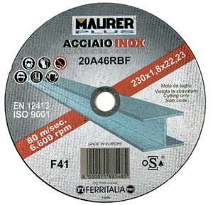 Mole taglio acciaio inox maurer plus mm 230 x1,9 (5+1)