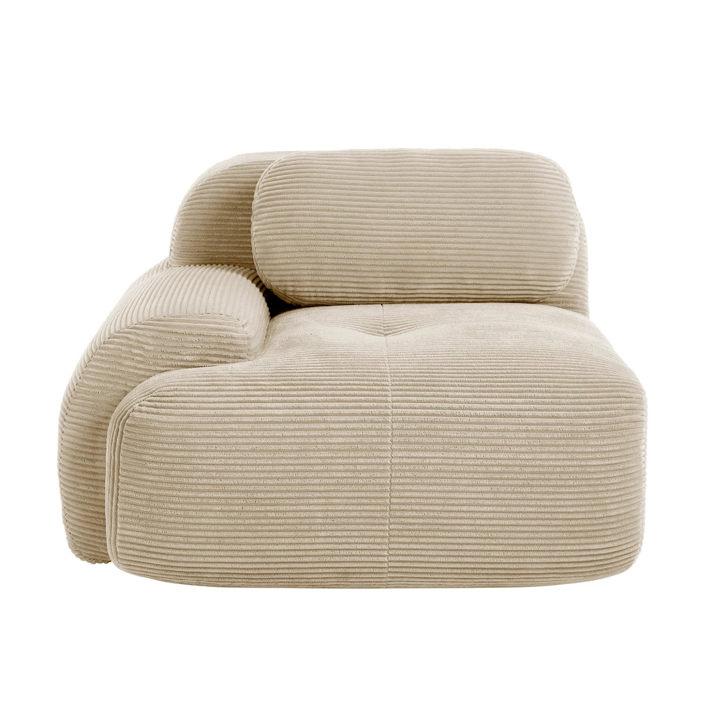 Divano angolare Hamlet LSF - Zephmum - Tessuto corda beige