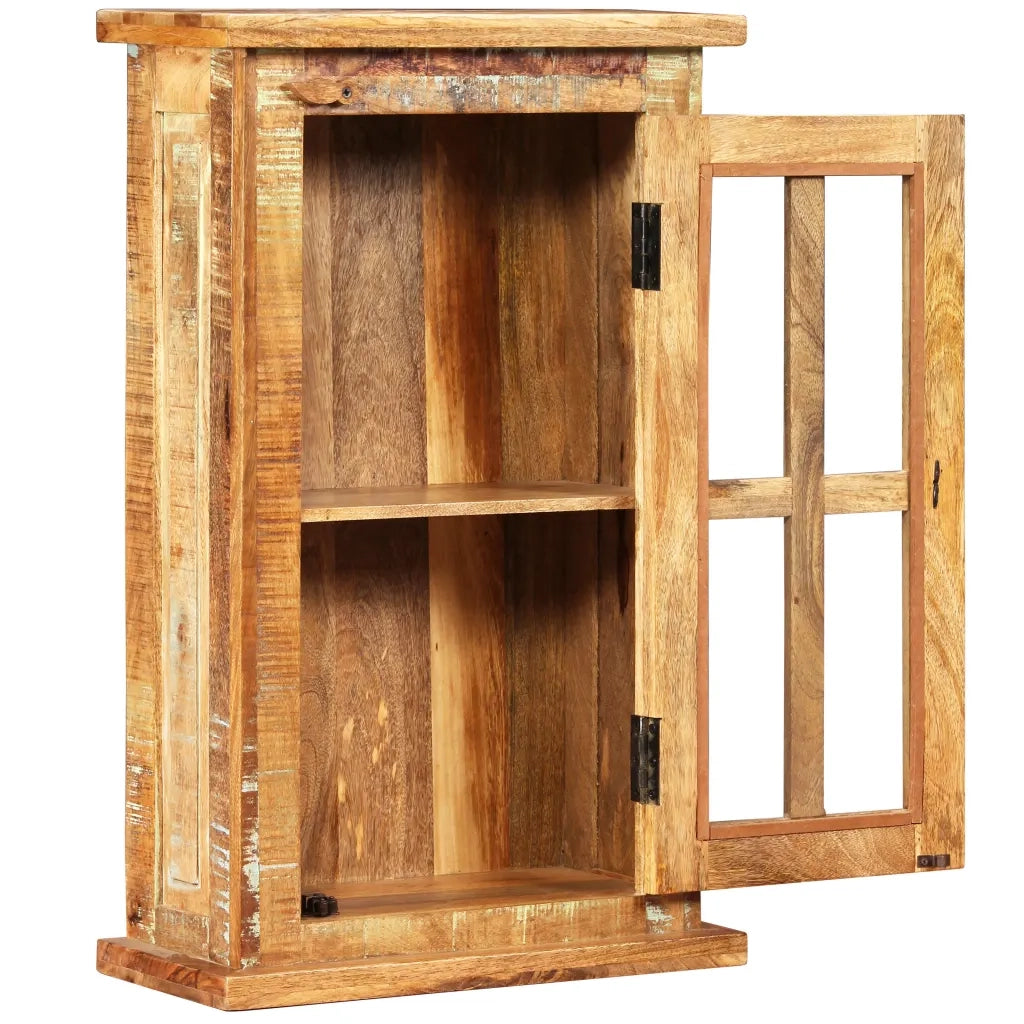 Armadietto a Muro in Legno Massello di Recupero 44x21x72 cm cod mxl 7586