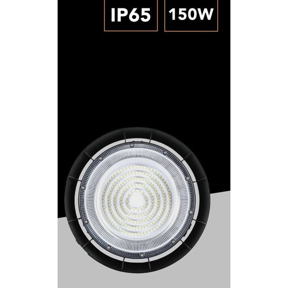 Trade Shop - Faretto Led Ufo Lampada A Sospensione 150w 16500lm Ip65 Luce Fredda 6500k He-150w-f -