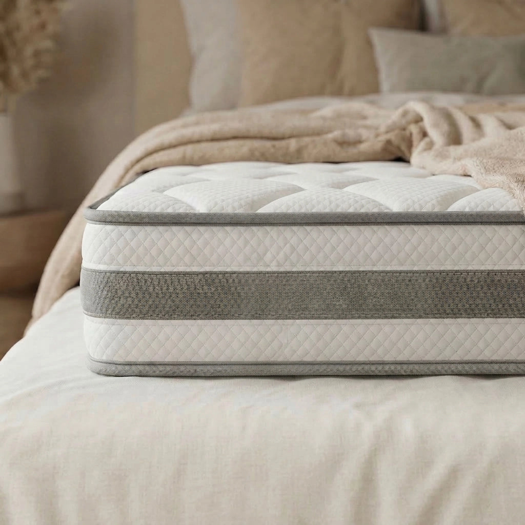 Materasso Ortopedico 160x200 cm H4 Alto 25 cm con 7 Zone a Molle Insacchettate; Schiuma Comfort e Rivestimento in Microfibra