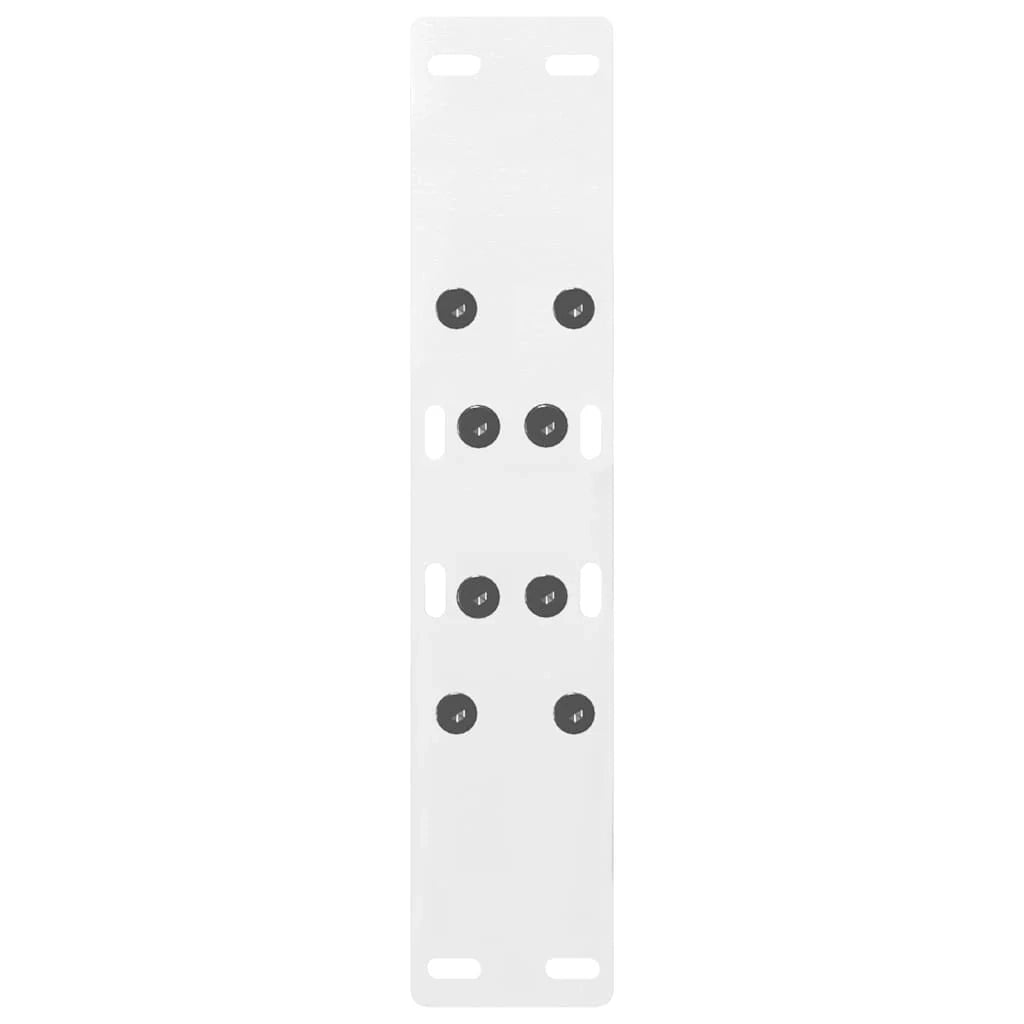 Set di 2 gambe regolabili per tavolino da caffè a forma di A 50 x 42-43 cm design moderno acciaio bianco 02_0057113