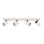 Italux Laconi plafoniera barra 4xGU10 bianco/nero orientabile