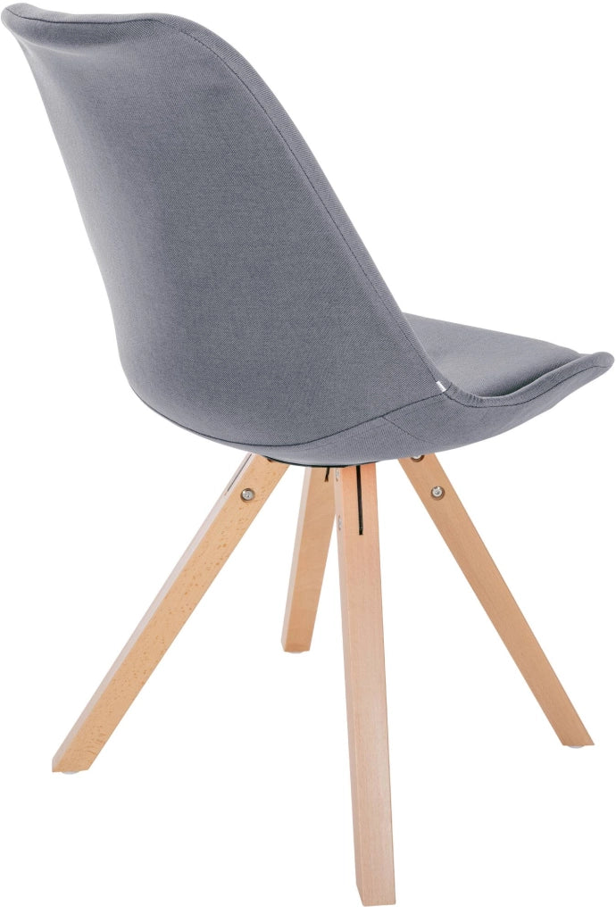Sedia Sofia Tessuto grigio chiaro,natura (quadrato)