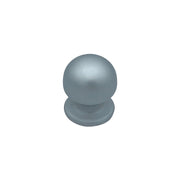 Pomolo fisso per porta SAGUATTI 169/50EB in alluminio argento satinato