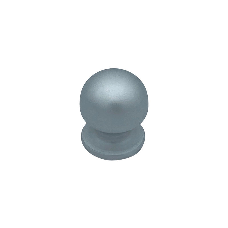 Pomolo fisso per porta SAGUATTI 169/50EB in alluminio argento satinato