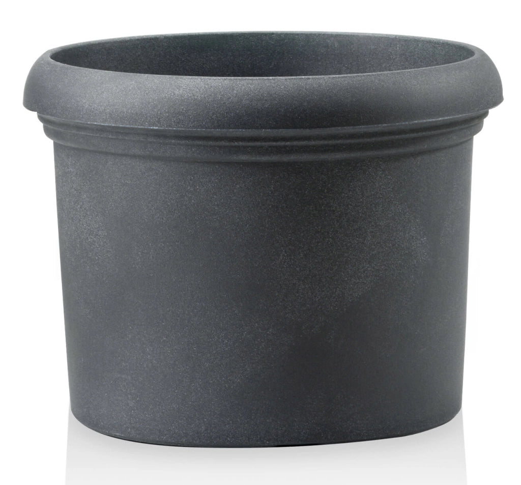 Vaso Ø70x53cm in Resina Tulli Cilindro Vicenza Classic 70 Antracite