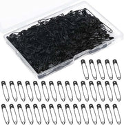 Spille di sicurezza 240 pezzi - Nero - 19 mm - Per cucire - Per ricamo - Per artigianato - Con cappuccio trasparente - Aghi di sicurezza