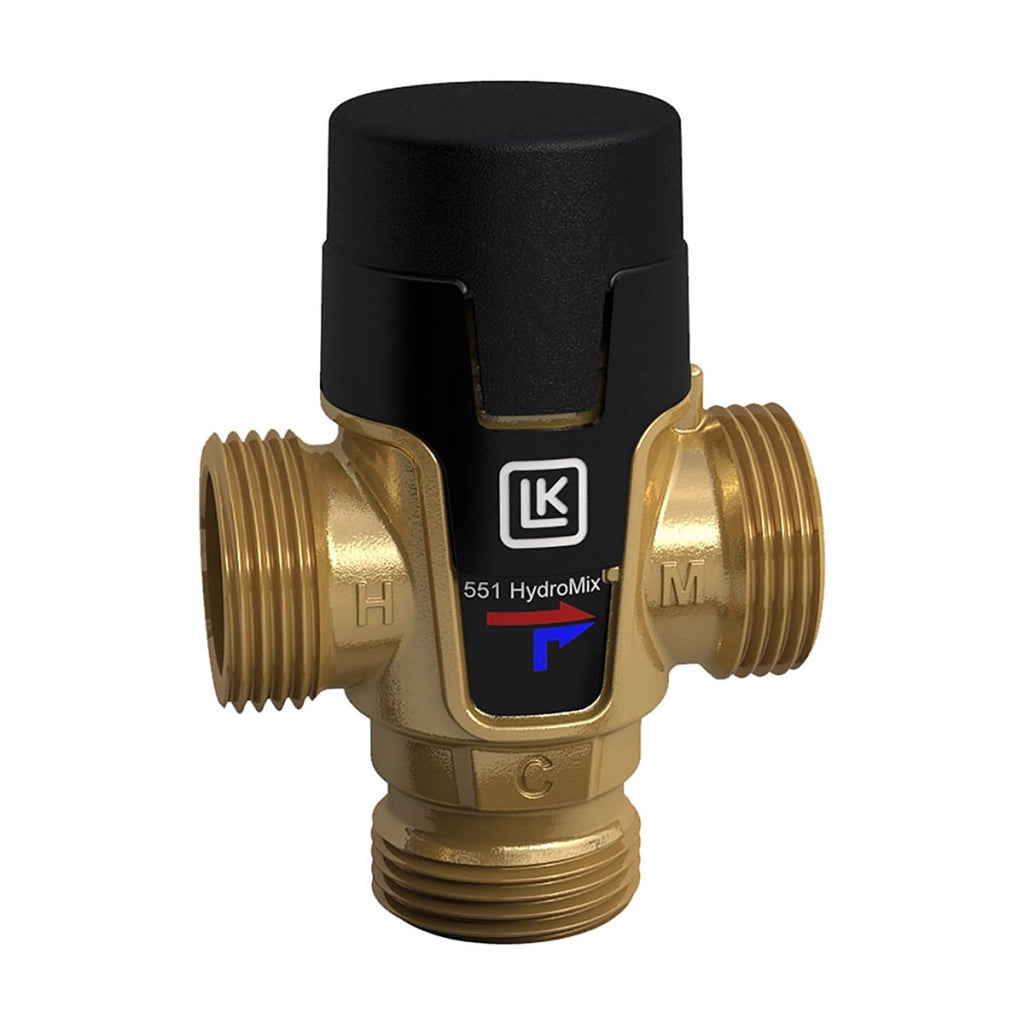 MISCELATORE TERMOSTATICO HYDRO MIX LK 551 FILETTATURA MASCHIO- 3/4 35  °C-65  °C- LKARM- pezzi 1