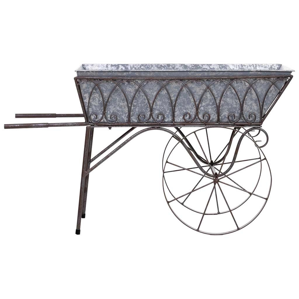 Carrello espositivo in metallo nero 93,35x39,37x53,98h cm