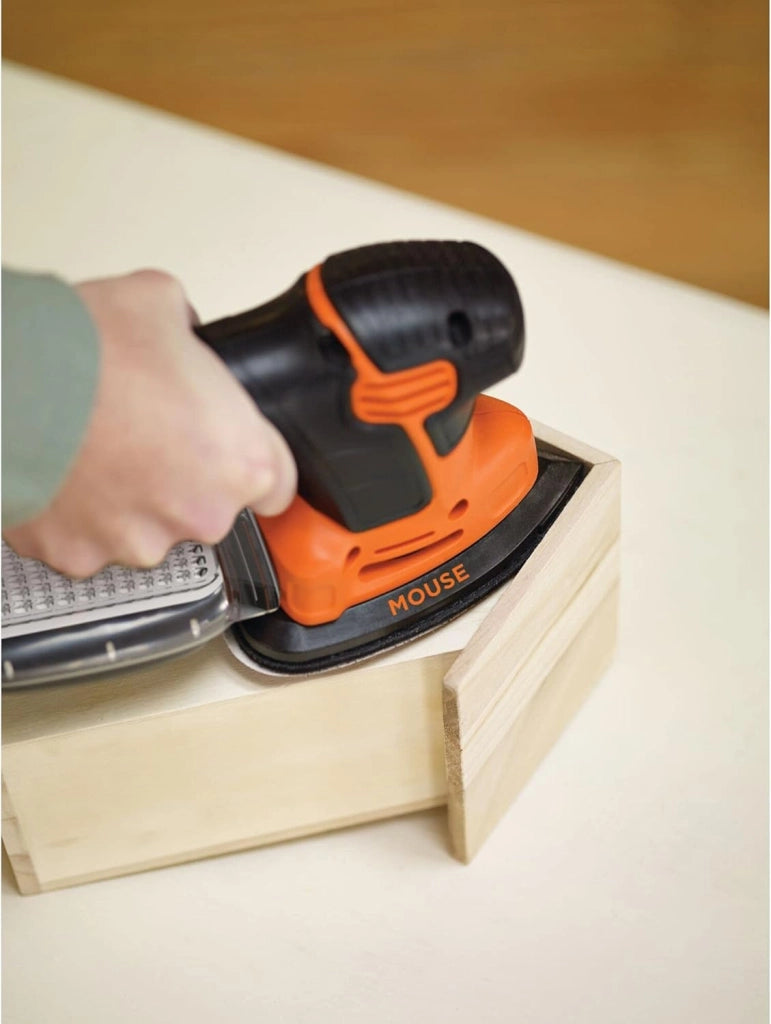 Black+decker ka2000-qs levigatrice mouse con 6 accessori e borsa multiuso, potenza 120 w