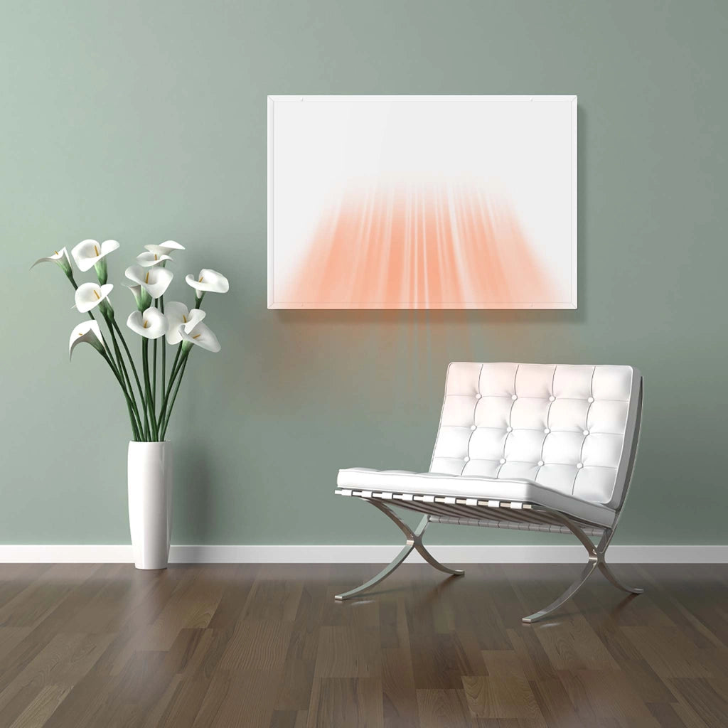 Pannello radiante a infrarossi 520W 920x620x15 mm, Pannello elettrico per riscaldamento IR