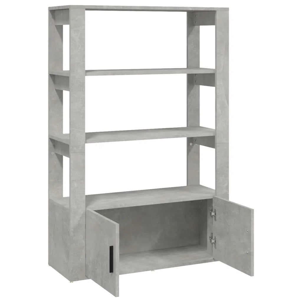 Credenza Grigio Cemento 80x30x119,5 cm in Legno Multistrato cod mxl 17645