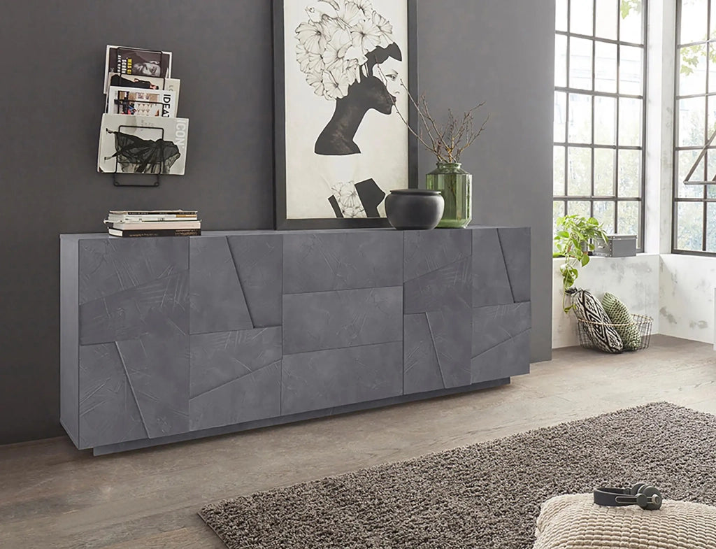 Mobile PING L 224.1 x H 86 x P 44.2 cm grigio ardesia
