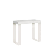 Consolle allungabile 90x40/196 cm Tekno Small Bianco Frassino telaio Bianco