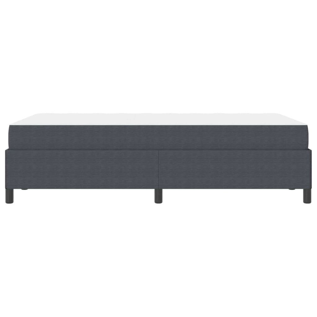 Struttura del letto Grigio scuro 120 x 190 cm Tessuto