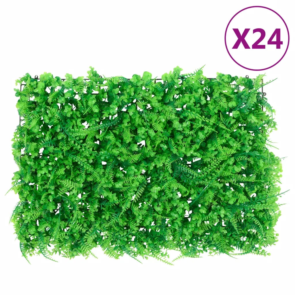 Â  Recinzione Foglie Felce ArtificialiÂ 24 pz Verde 40x60 cm