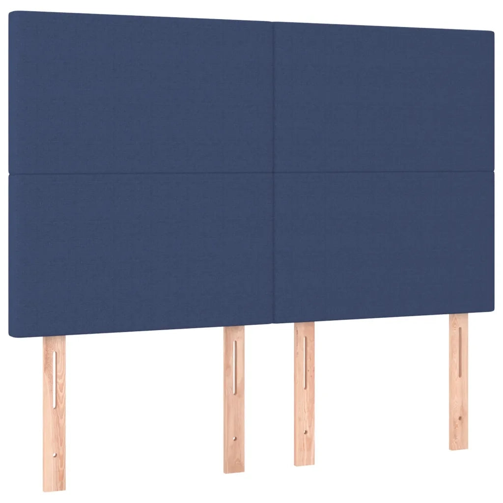 Giroletto a Molle con Materasso Blu 180x200 cm in Tessuto
