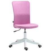Sedia da Ufficio con Ruote e Altezza Regolabile ¨C zephmum ¨C Grigio Rosa 53x43x85-93 cm