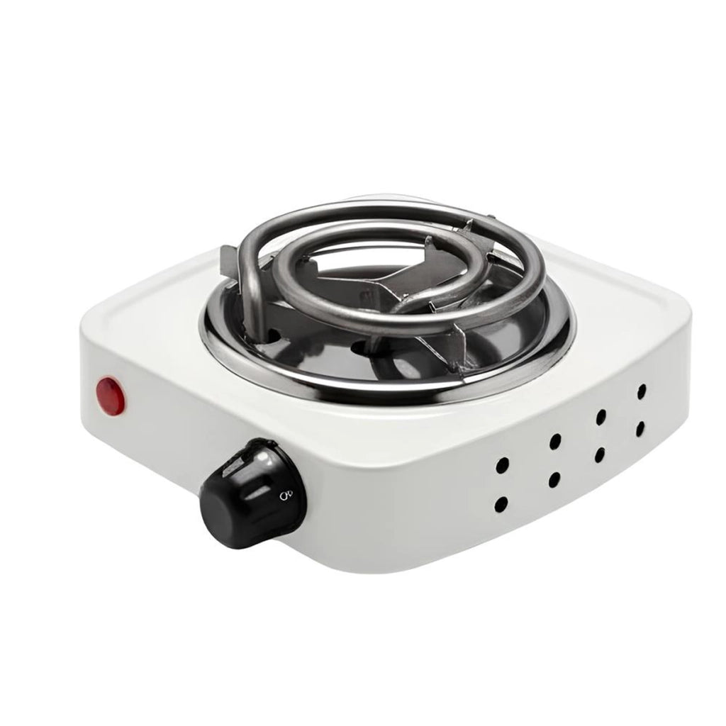 Rechaud Elettrico Portatile 500W Piastra Riscaldante 14cm Compatto Bianco Avizar