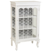 Vetrina in legno bianco 60,5x40,5x114,5h