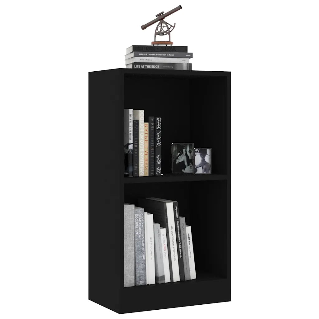 vidaXL Libreria Nera 40x24x75 cm in Legno Multistrato