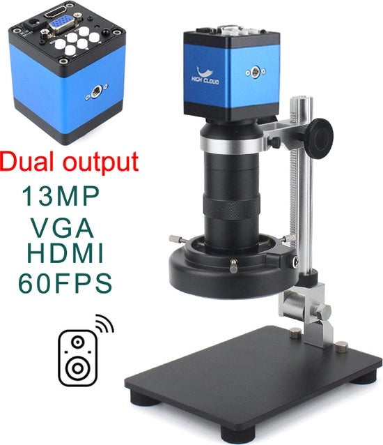 Microscopio Digitale - Microscopio - Camera Microscopica - 1080p - 4K - 60FPS - Dual Output
