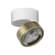 Hole Applique/Plafoniera LED 13W 38° 3000K CRI90 in Alluminio Bianco/Oro, Illuminazione per Interni Elegante e Moderna - Rossini Group