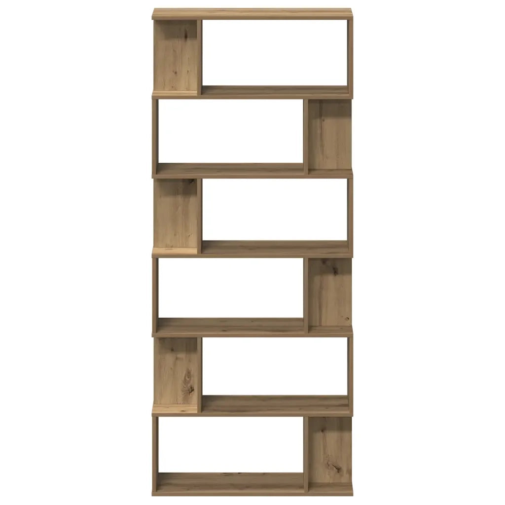 Libreria Rovere Artigianale 80x24x192 cm Legno Multistrato