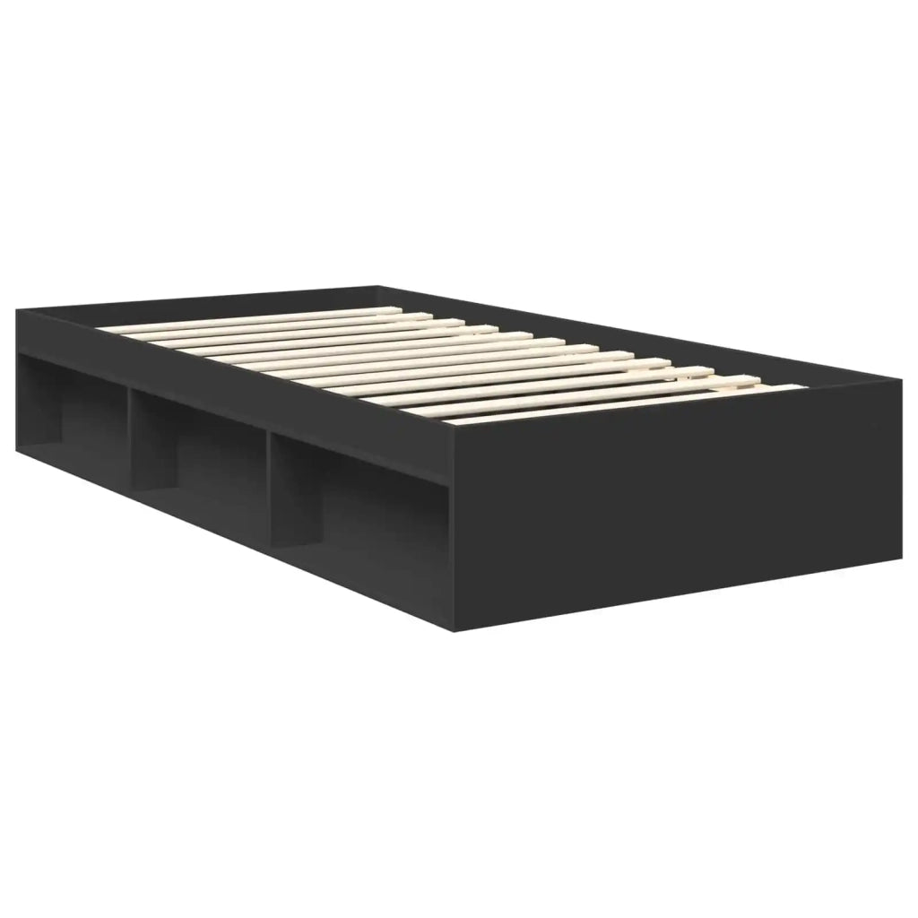 Struttura del letto Nero 100 x 200 cm Pino massello 3410637