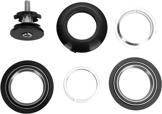 Alimentazione per Bicicletta da Montagna in Alluminio con Bocchetta di Alimentazione Sotto il Sellino - Ø 28.6mm - Struttura in Acciaio Nero - Bocchetta di Alimentazione Sigillata - Adatto per Diametro Interno 44mm