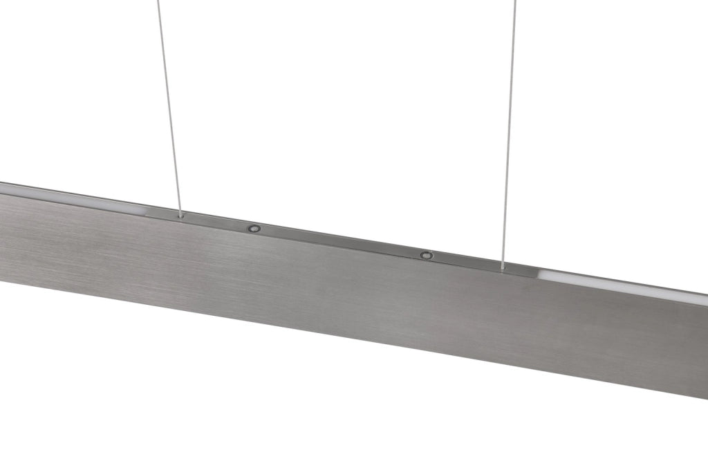 Lampadario lineare 150cm nichel LED 35W CCT Trio Galway