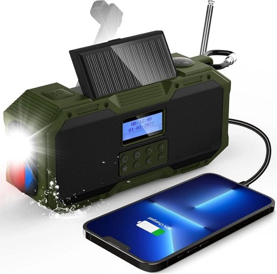 Radio di Emergenza - Radio da Emergenza - Radio per Condizioni Meteorologiche - Kit di Emergenza - Emergenza - Musica - Notizie - Kit di Emergenza - Catastrofi - Pratico - Energie Solare