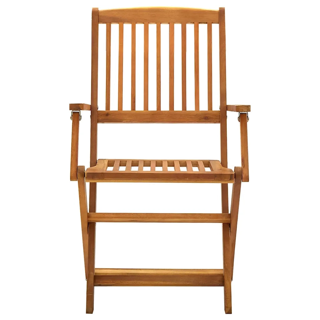 Sedie da Giardino Pieghevoli 4 pz | Sedie da Esterno in Legno Massello d'Acacia