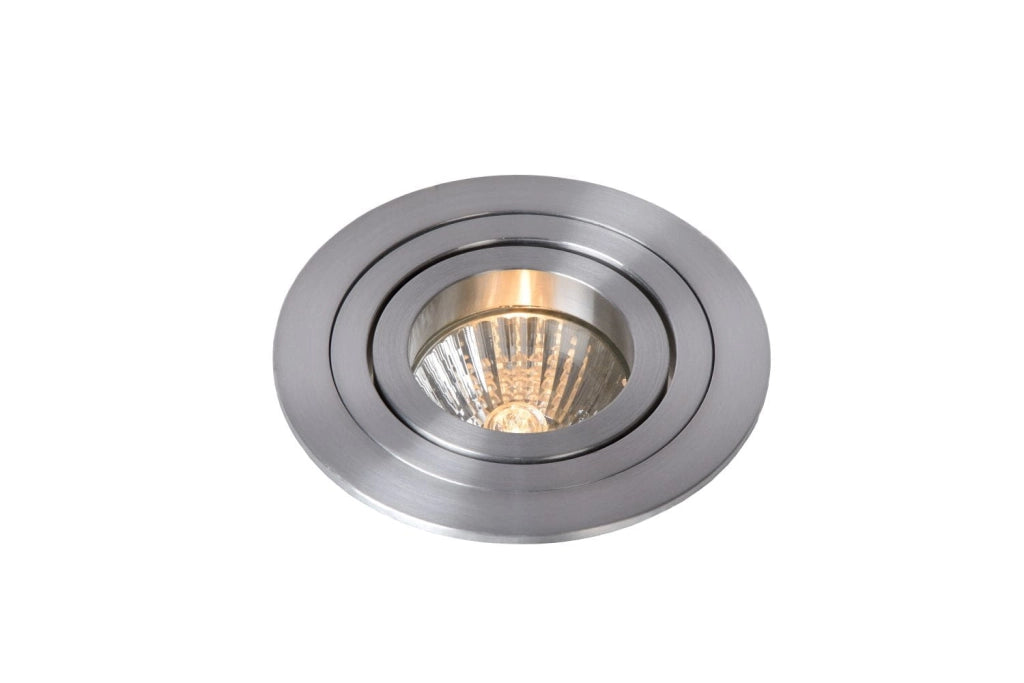 Faretto da incasso Lucide Tube GU10 orientabile argento