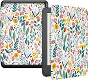 Copertura Leggera a Conchiglia per Kindle 2022 11° Gen - Disegno Fiori, con Risveglio/Sveglia Automatico