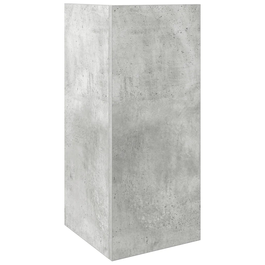 vidaXL Tavolino Laterale con Ripiano Grigio Cemento 25,5x27x60 cm