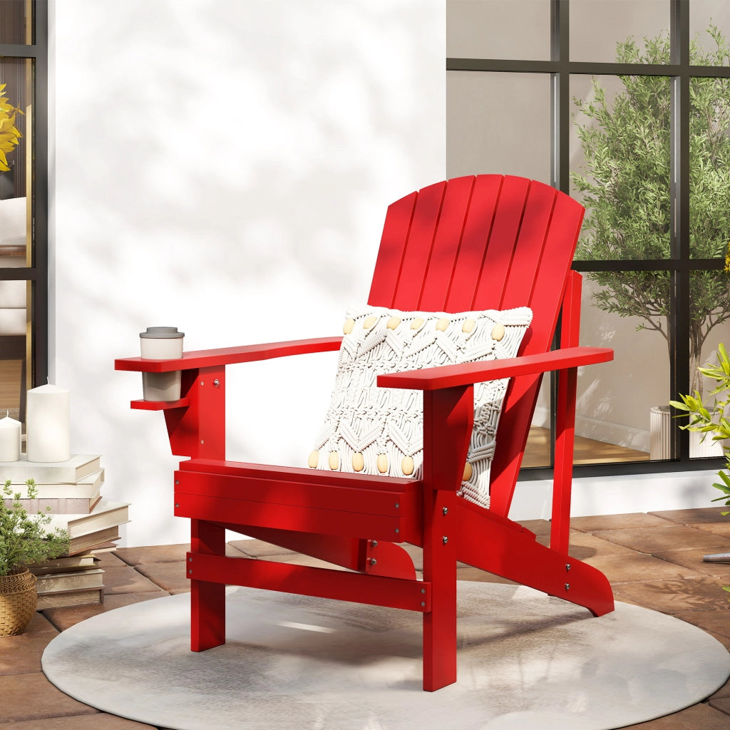 Poltrona Adirondack ¨C zephmum ¨C Rosso, Polipropilene, 72x97x92 cm