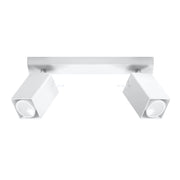 Plafoniera BRAVEA 2 Pure Lume, 2 spot GU10 bianca cromo