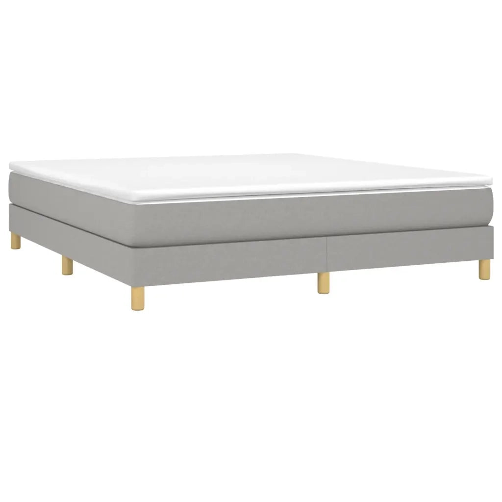 Struttura Letto a Rete a Molle Grigio Chiaro 160x200 cm Tessuto 3120622